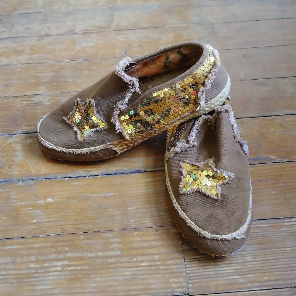 Sparkly Boho Slip Ons